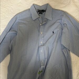 Polo Ralph Lauren Men's Light Blue Plaid Shirt
